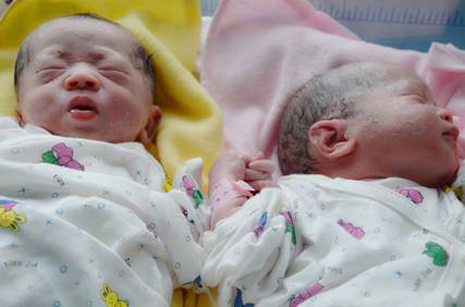 用镜头记录双胞胎诞生全程,出生后仍手牵手